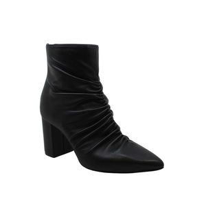 1.STATE Saydie Leather Pointed Toe Ankle Booties